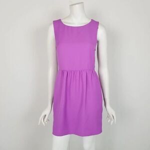 J. Crew Size 0 Sleeveless Ruched Dress Purple